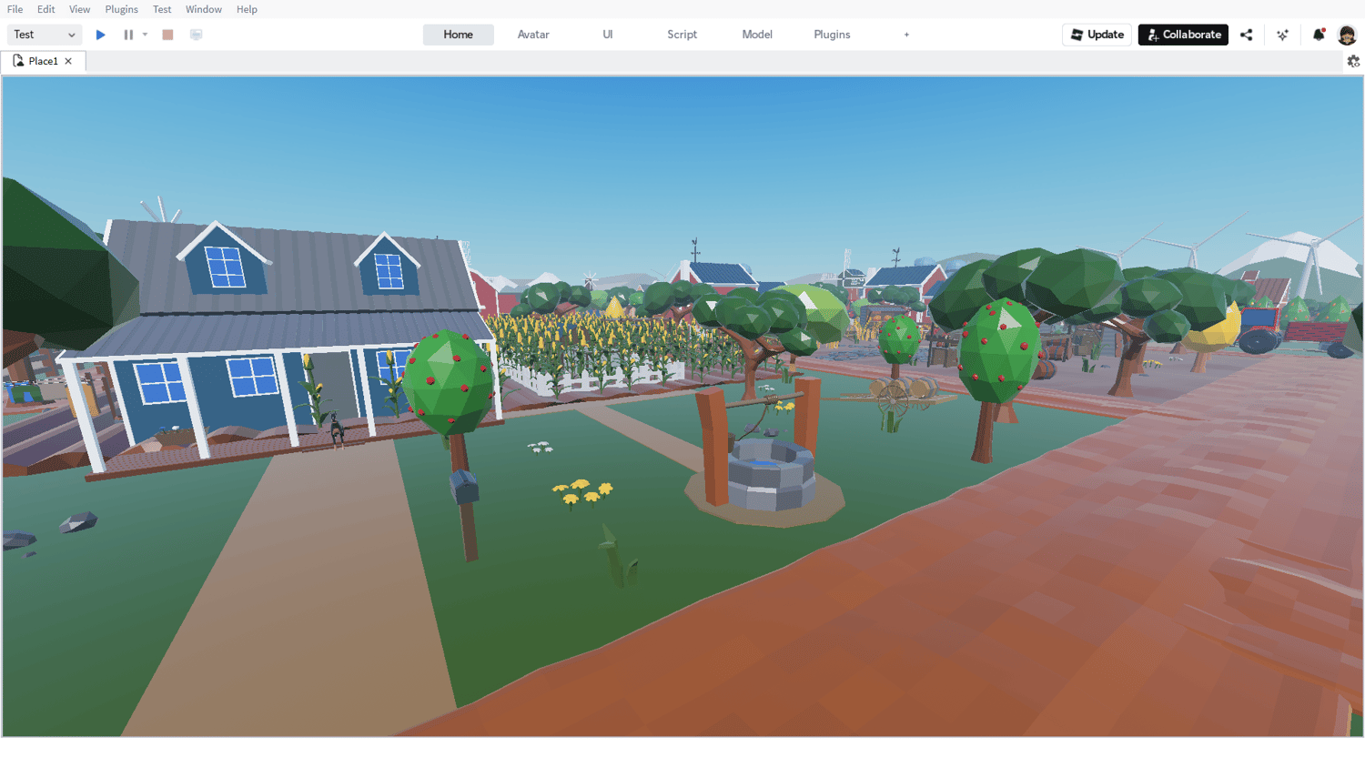 roblox farm world low poly countryside map