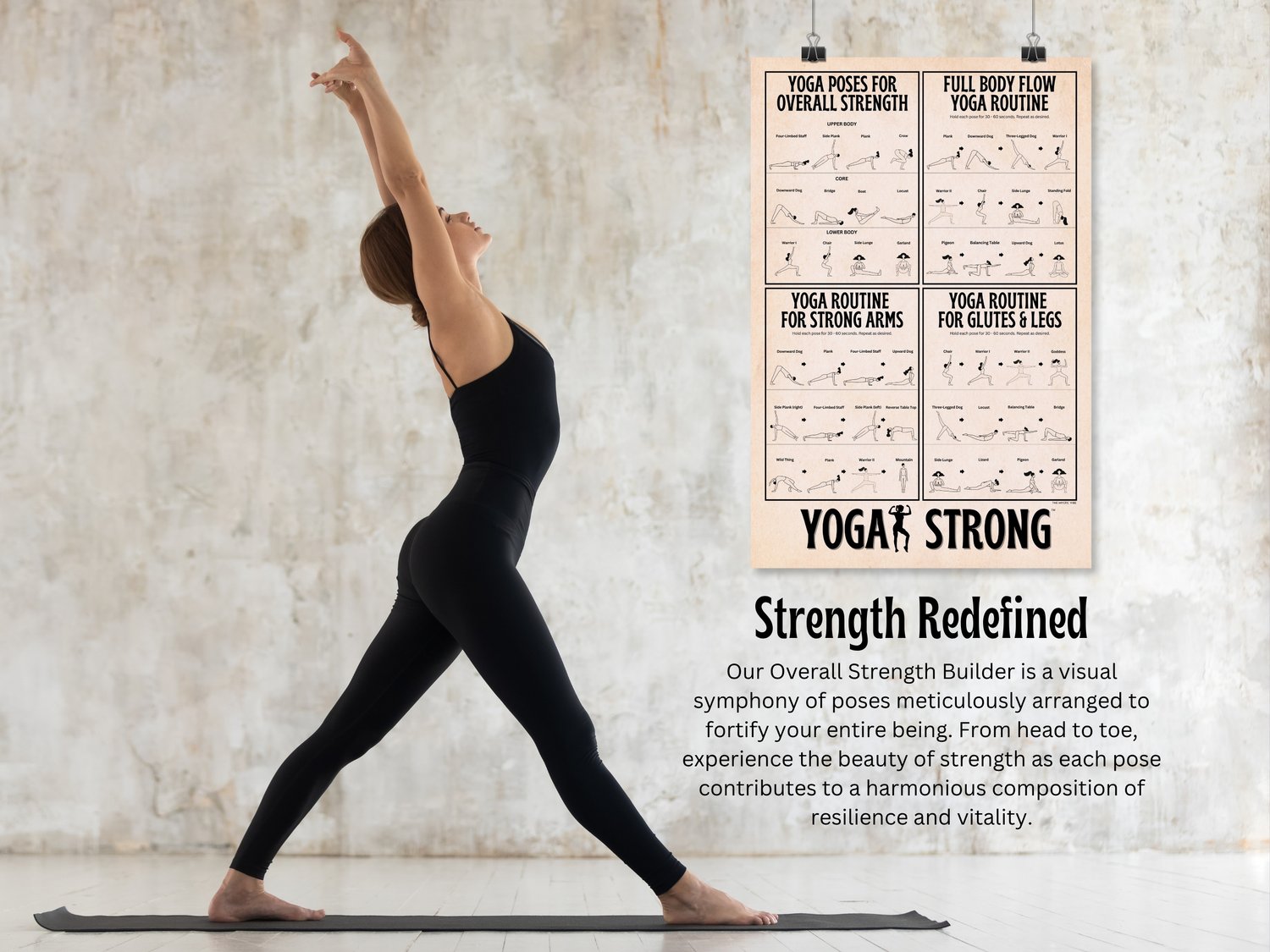 Strength Redefined with Yoga Strong Poster