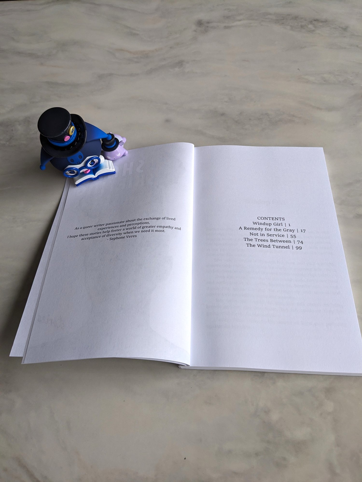 interior, table of contents