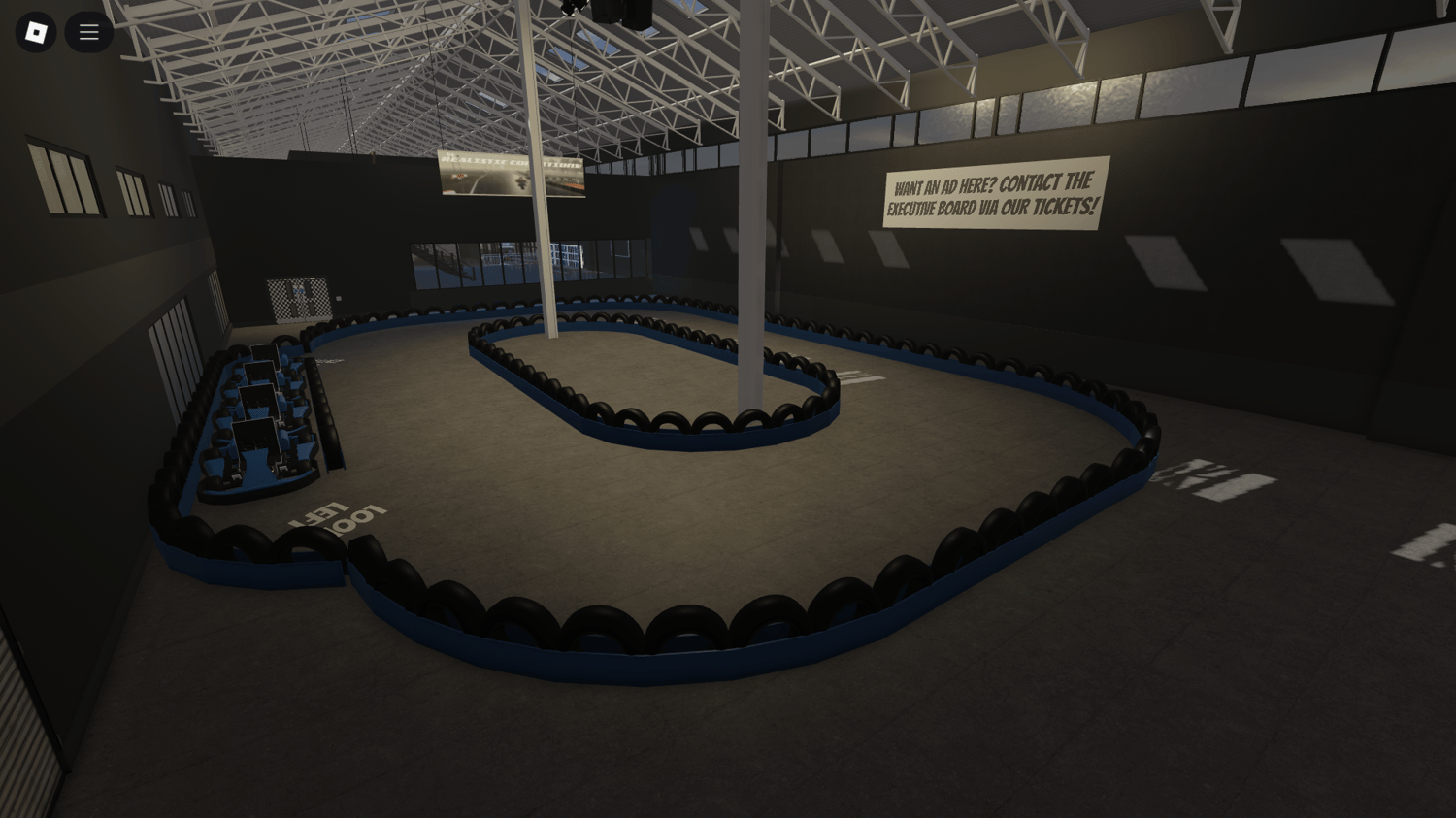Trackside viewing platform area