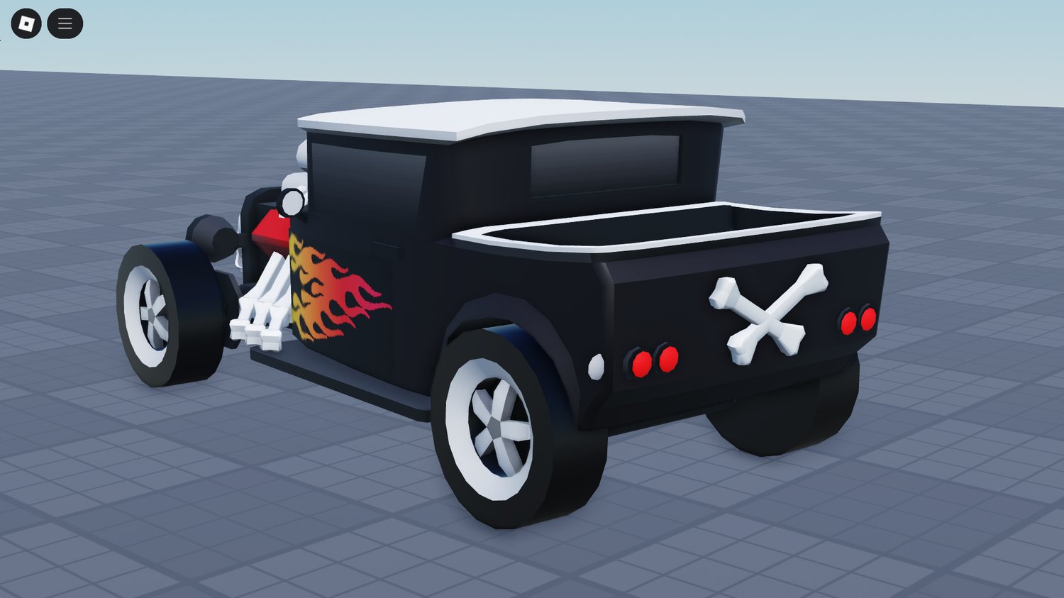 Rear angle showing detailed car body and exhaust