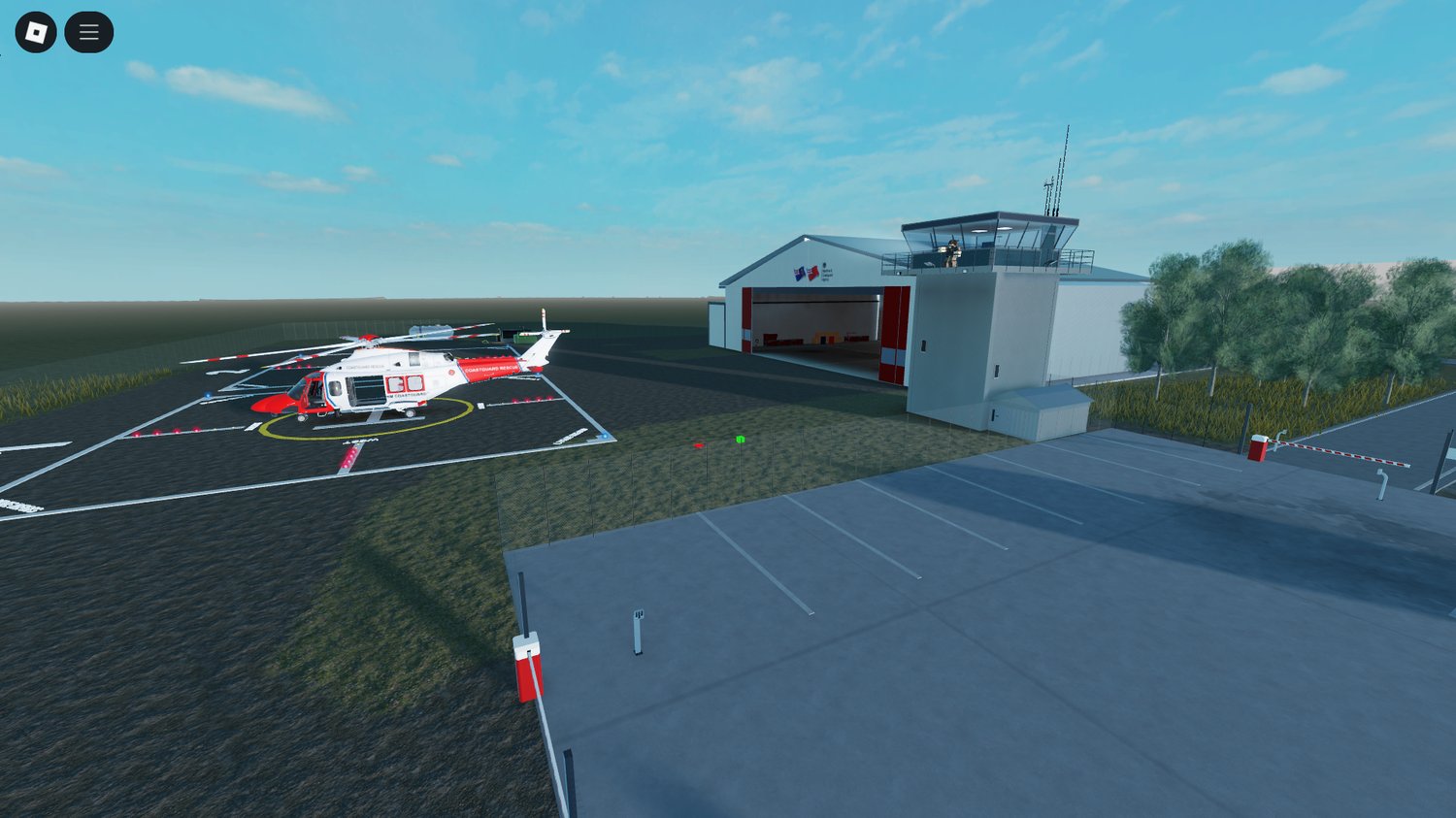 Roblox realistic English coastal town street view