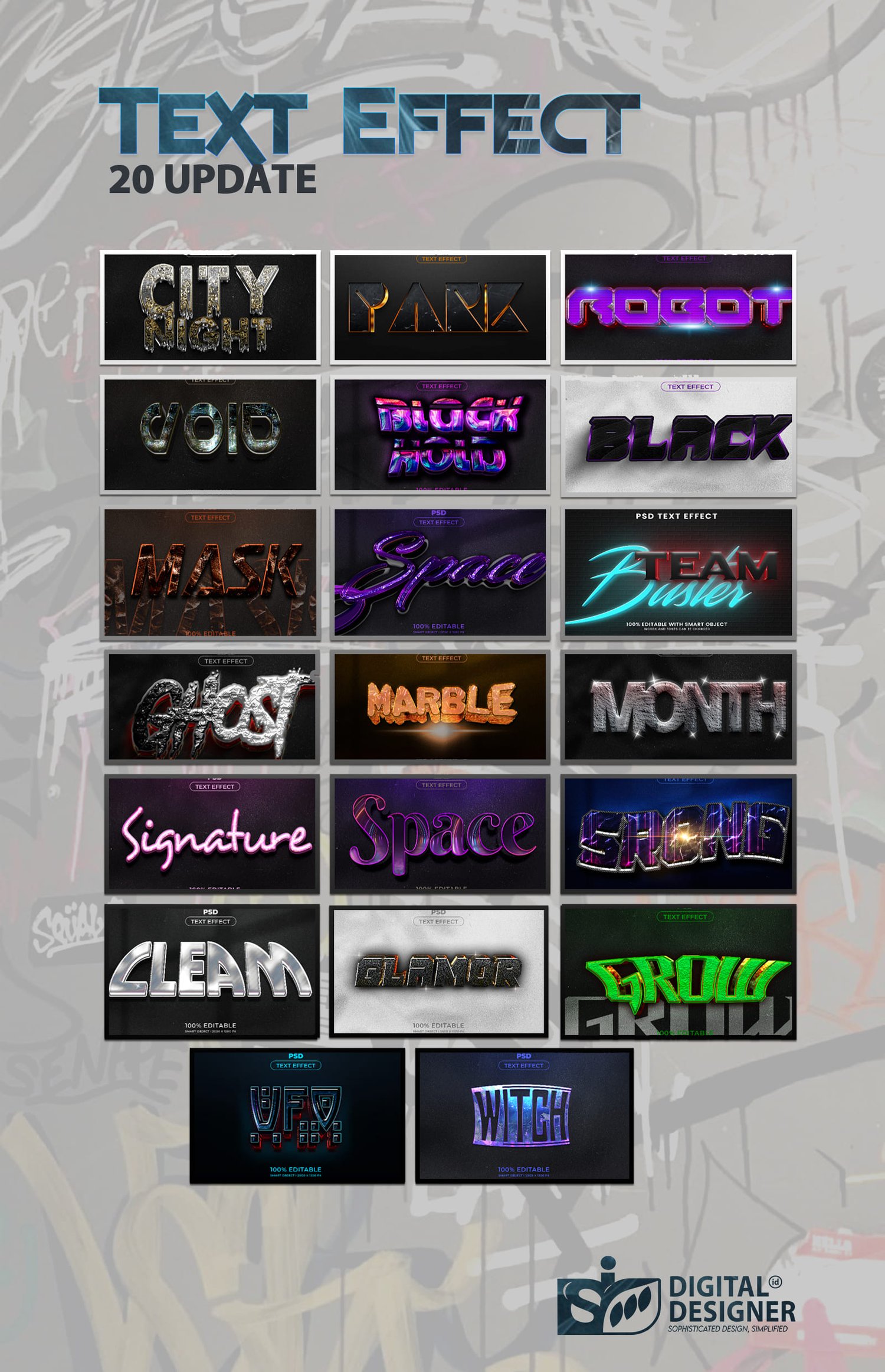 Download PSD mega bundles - text effect