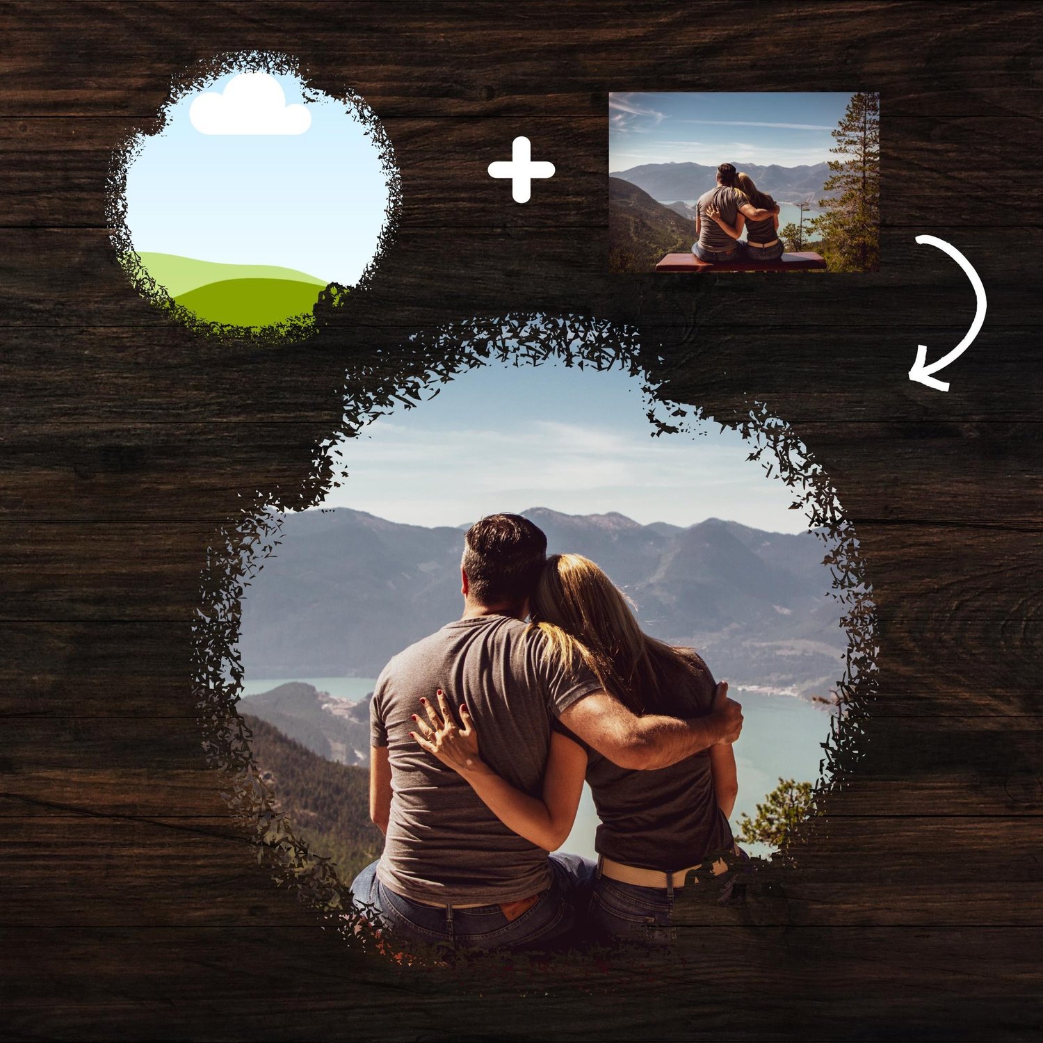 torn edges canva frames mockup