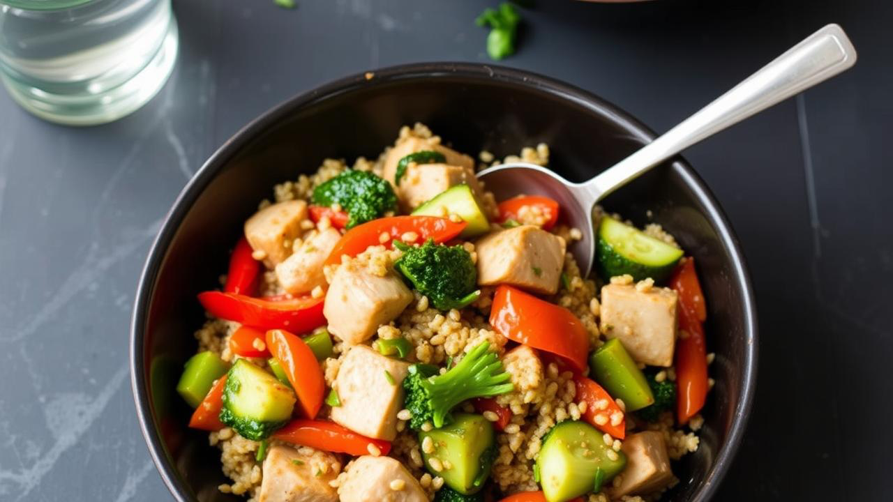 Chicken and Veggie Stir-Fry with Quinoa