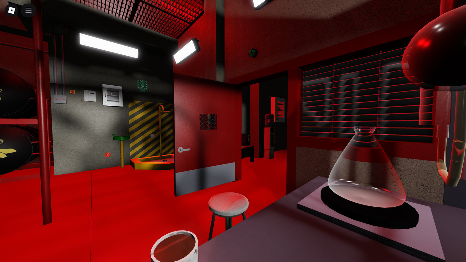 Storage and warehouse area inside facility