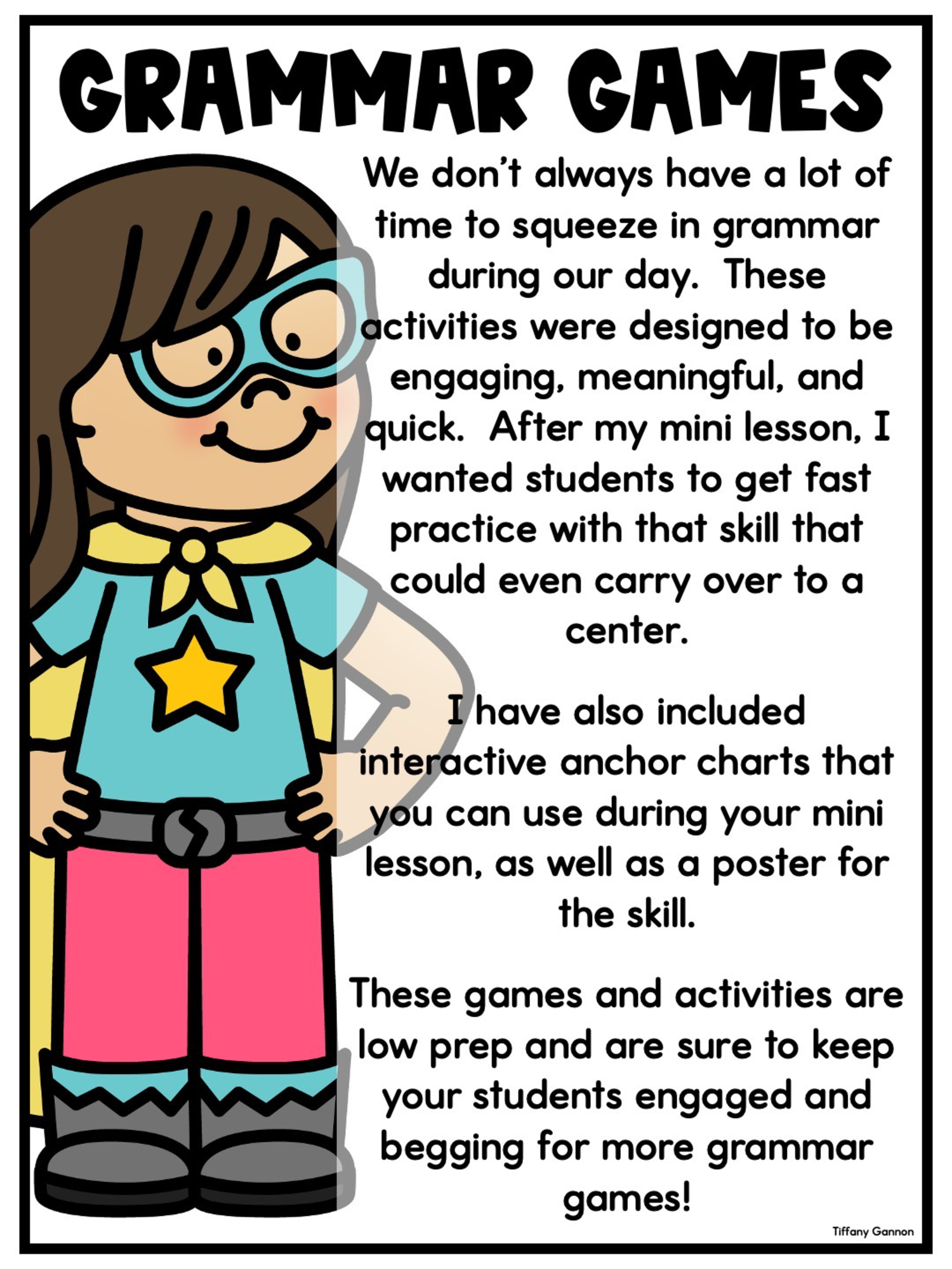 Homographs Games, Worksheets, and Anchor Charts | Grammar Games