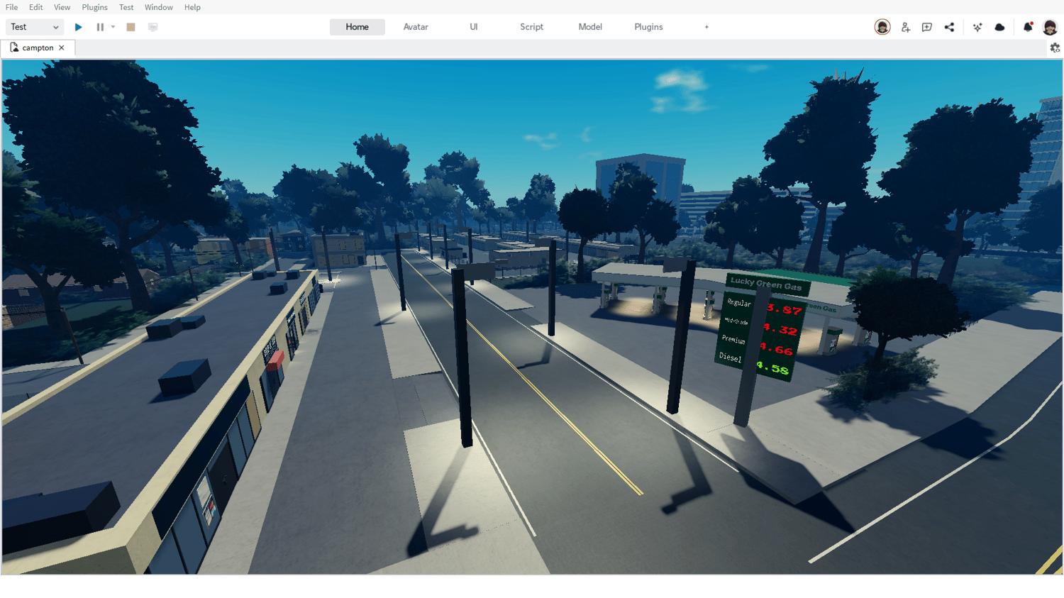 Immersive buildings and interiors Roblox city map