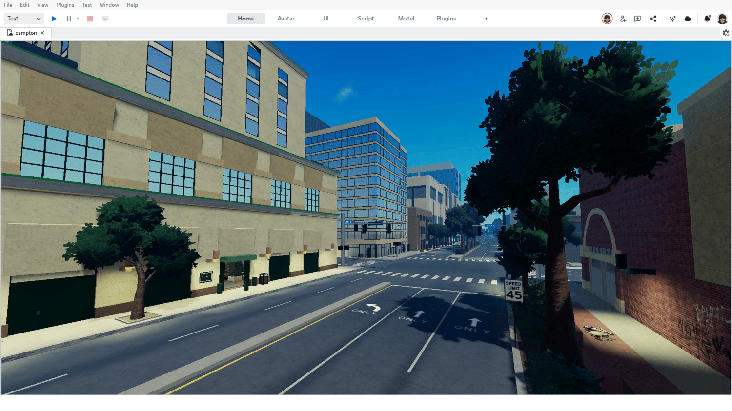 Realistic streets and neighborhoods Roblox map