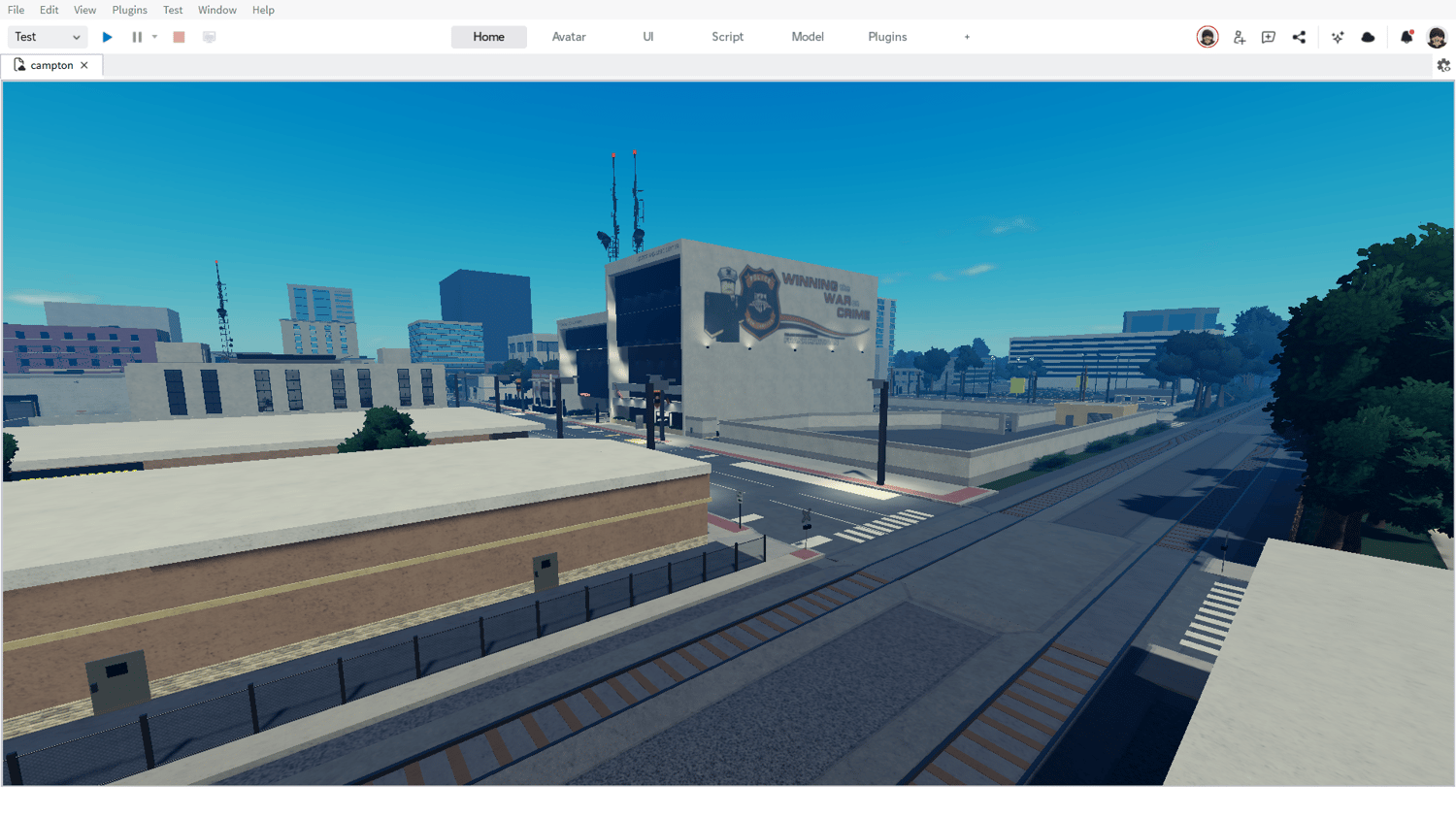 Multiplayer social hangout city map Roblox