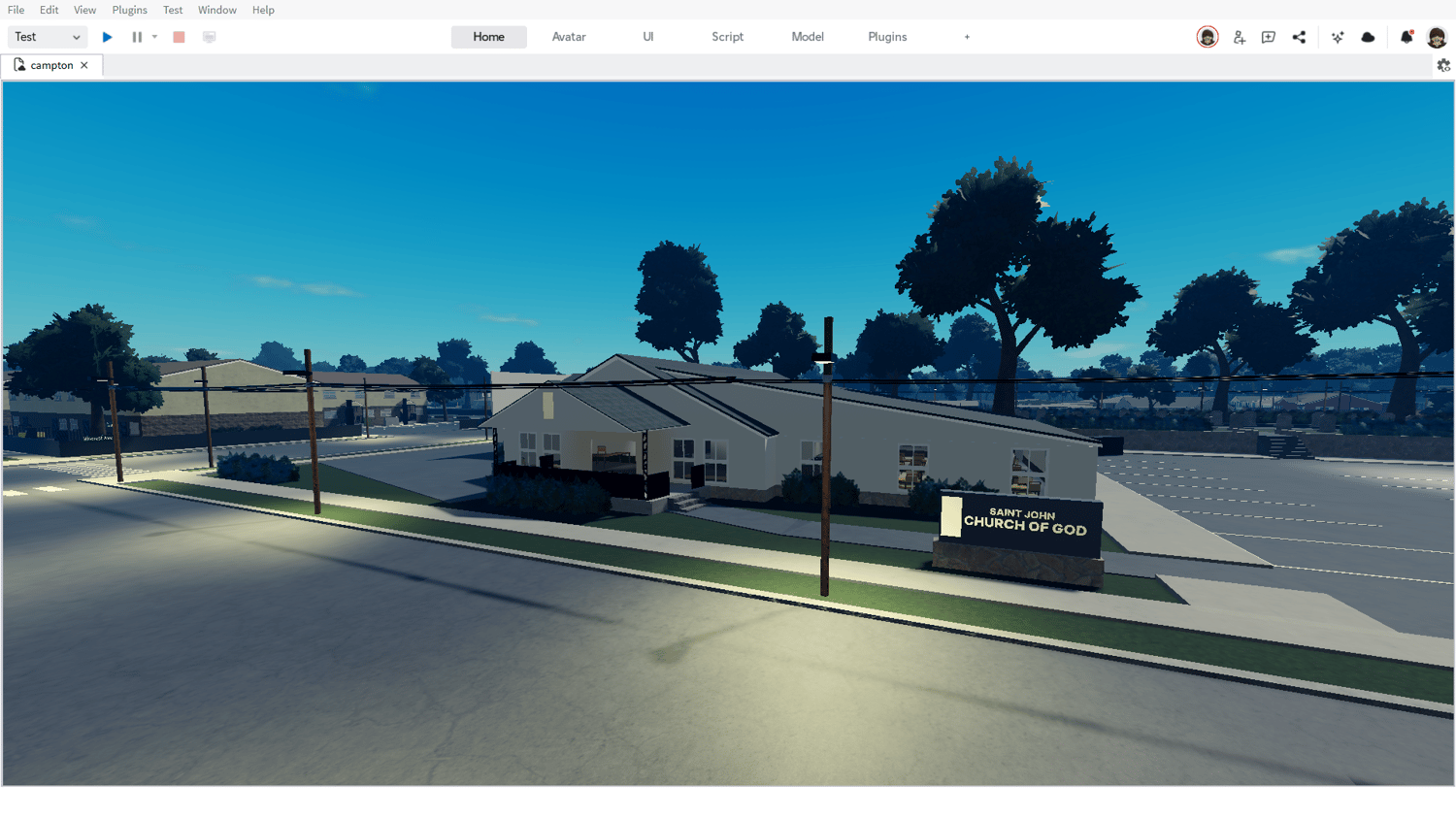 City infrastructure and street design Roblox asset