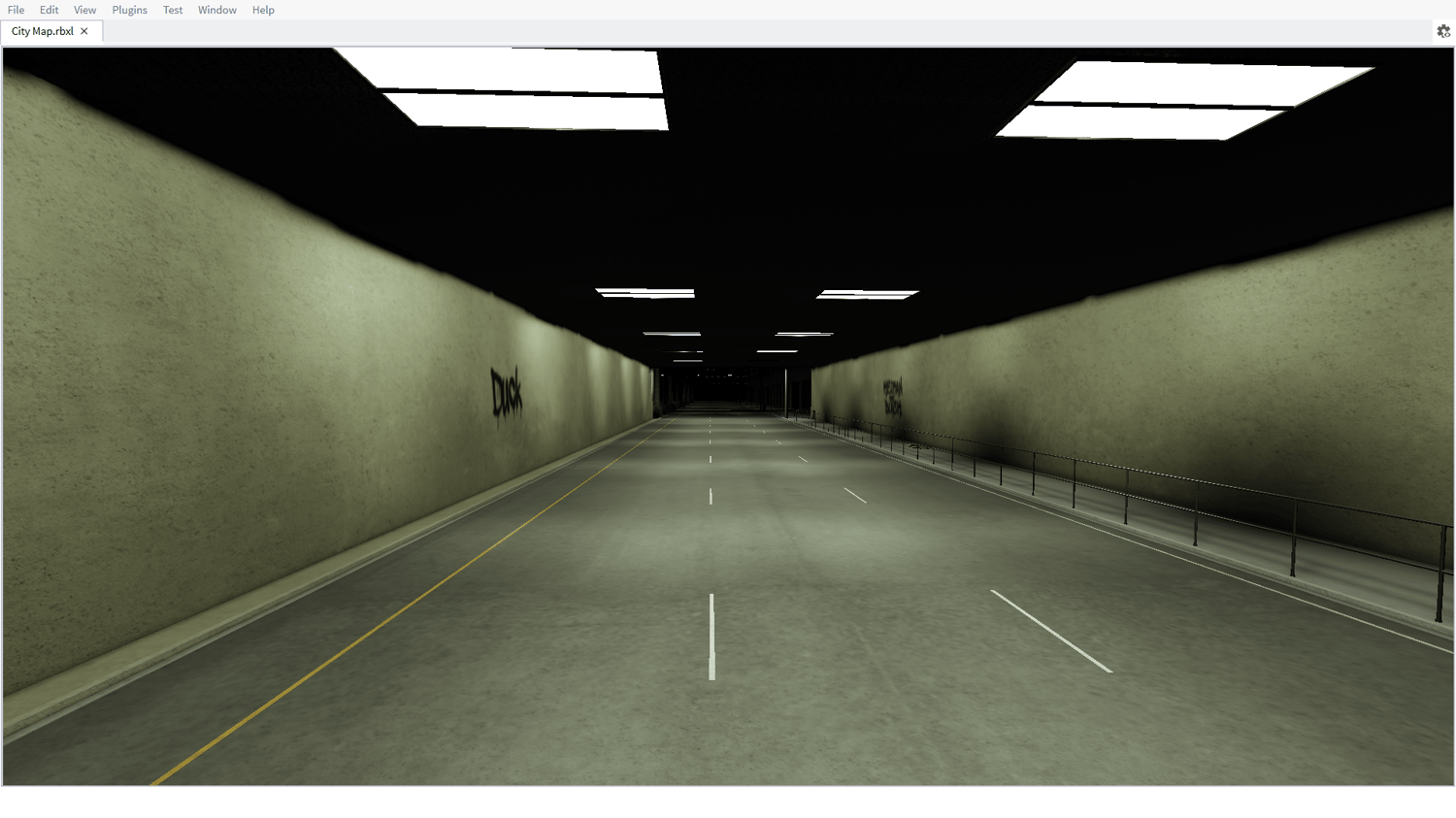 Elevated highway curve over city blocks