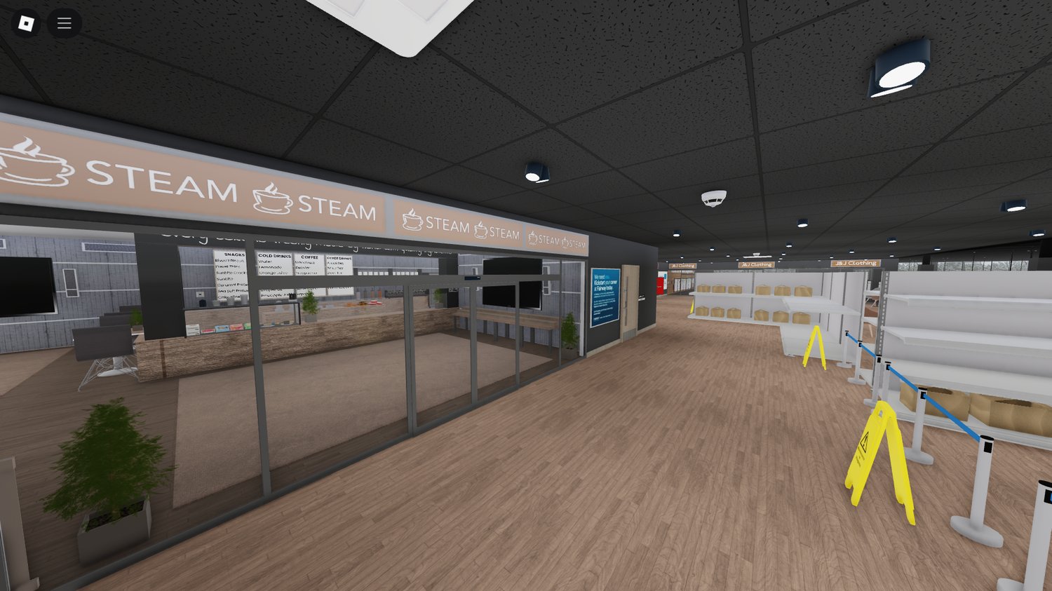 Reception or entrance area of mall building