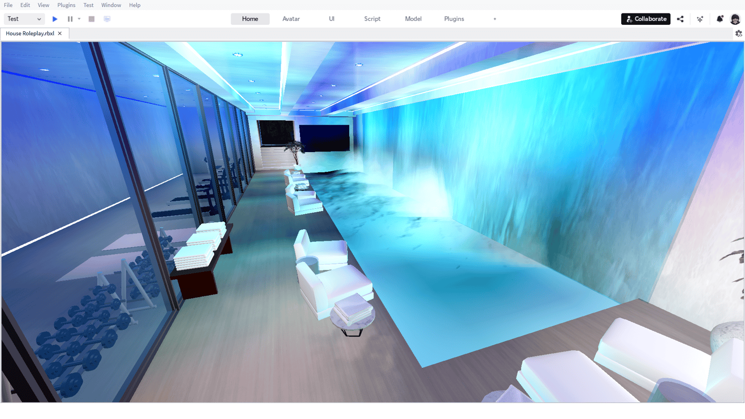 Lounge and recreation room for social gatherings