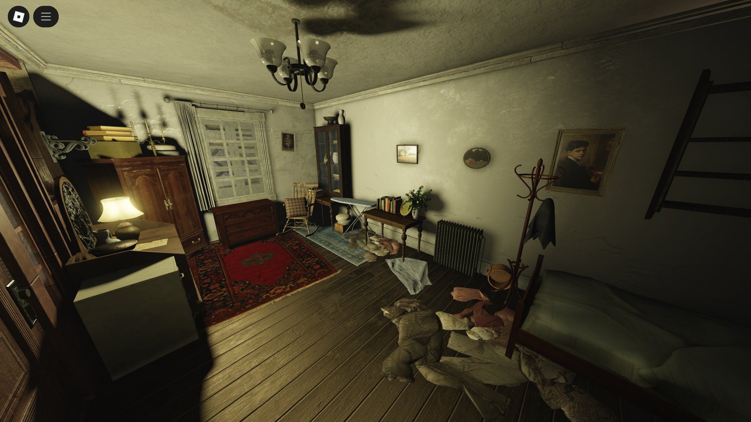 Interactive door for exploration gameplay