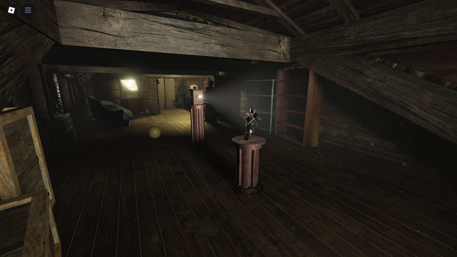 Fully furnished living room for horror roleplay