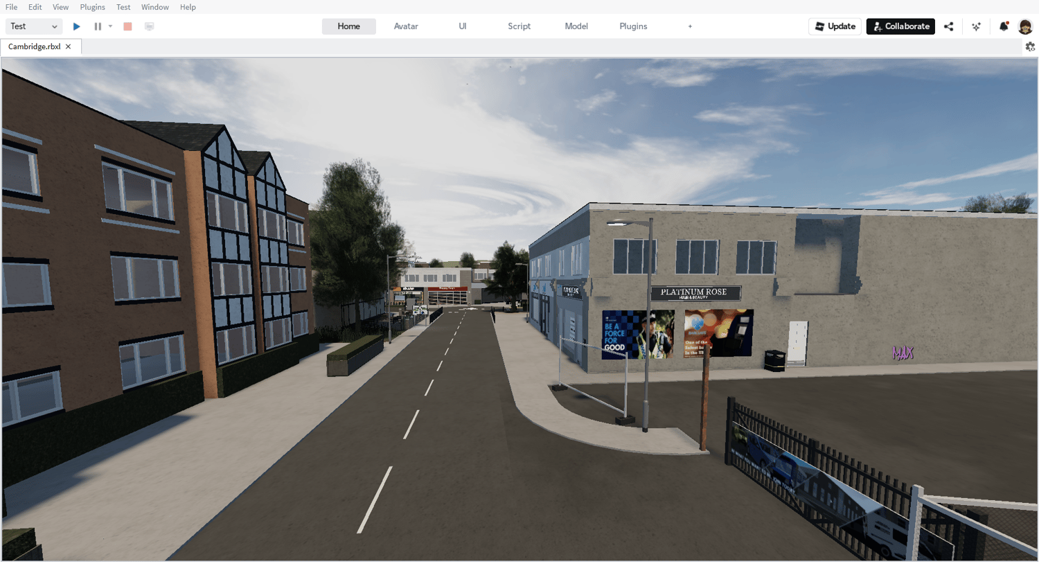 Large open city square for events or gatherings