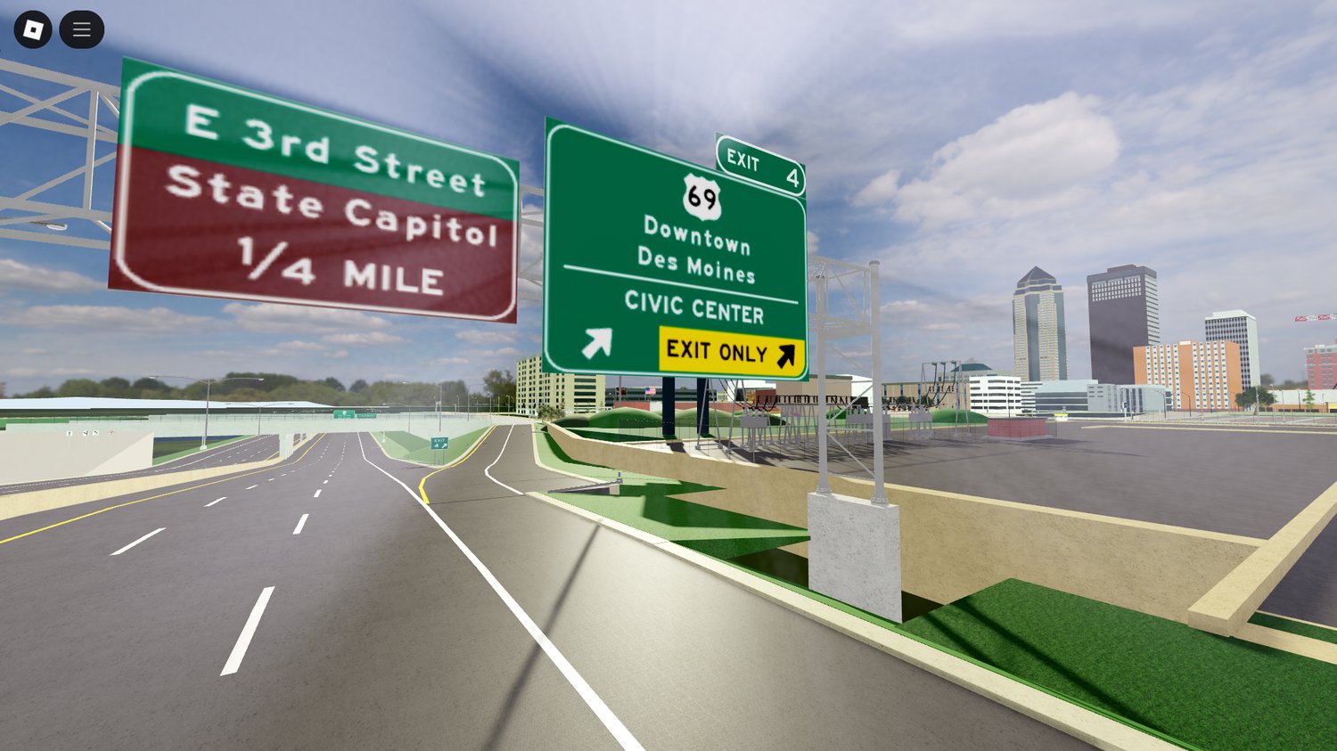 Suburban neighborhood streets with homes