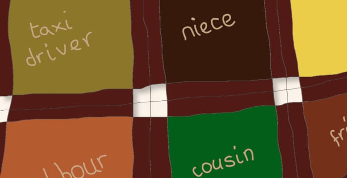 three identities on patchwork