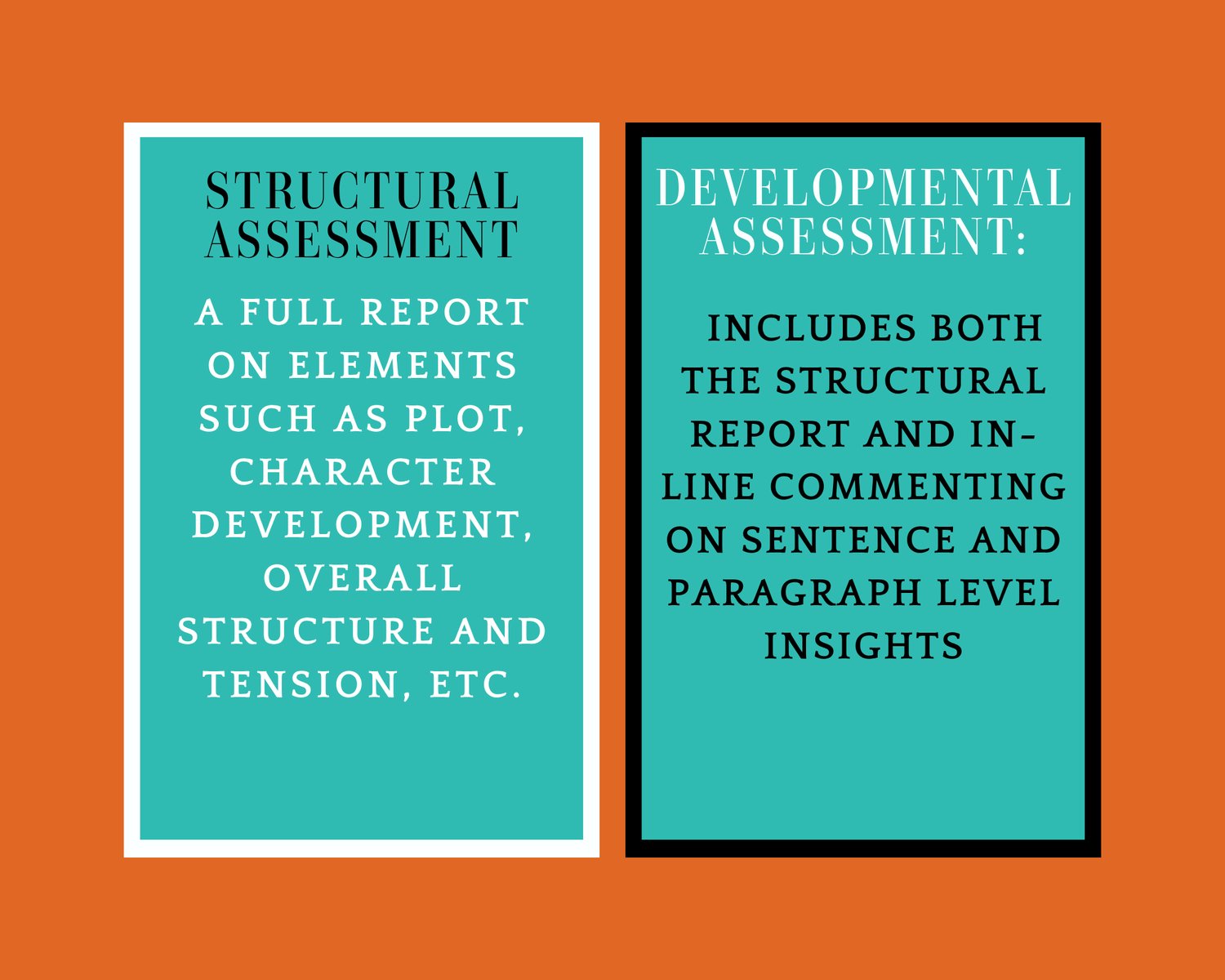Differences between Structural and developmental assessments