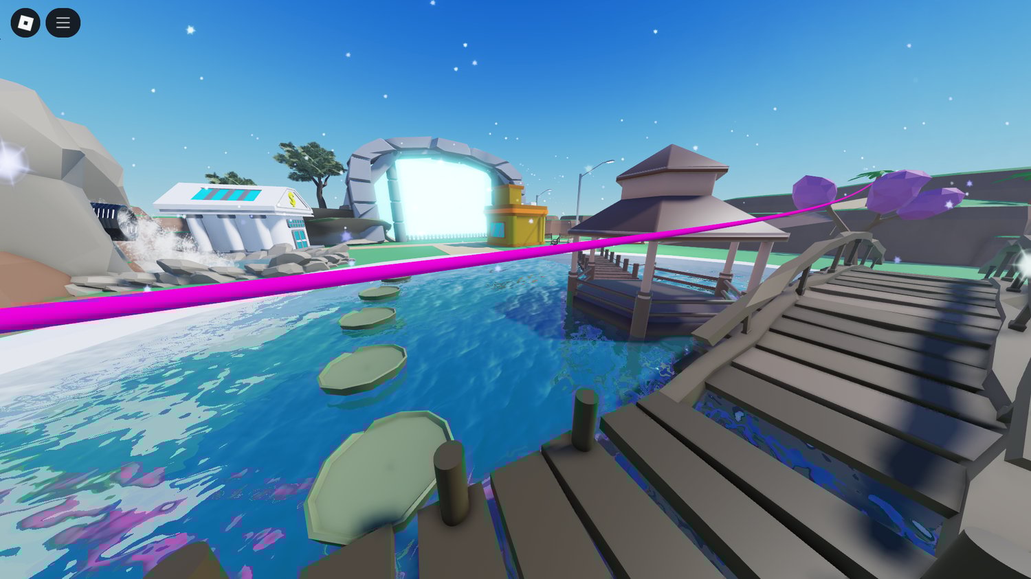 Low-poly shop building exterior