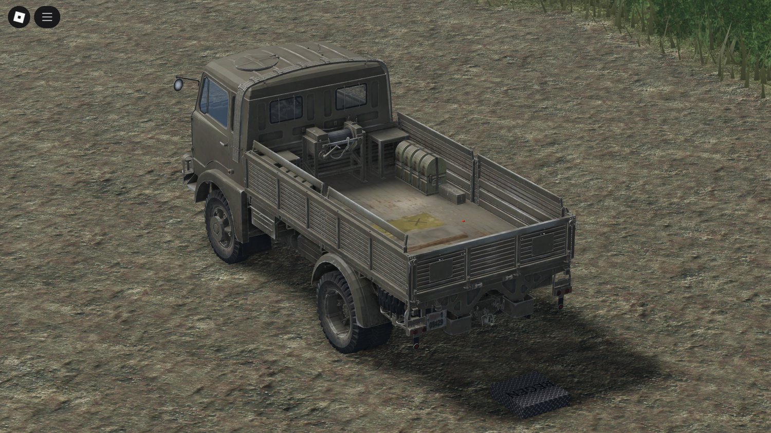 Cargo area of CM 52 transport truck