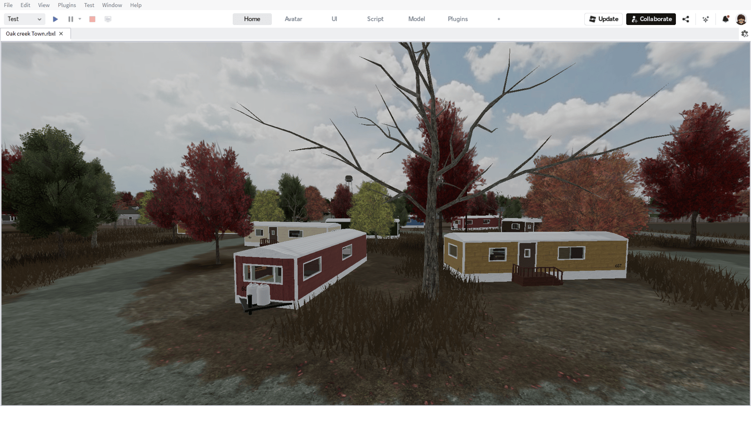 town square rustic western architecture roblox