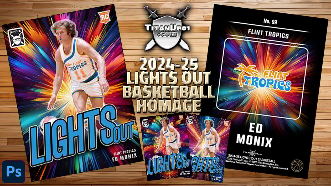 2024-25 Lights Out Basketball Homage Photoshop PSD Templates