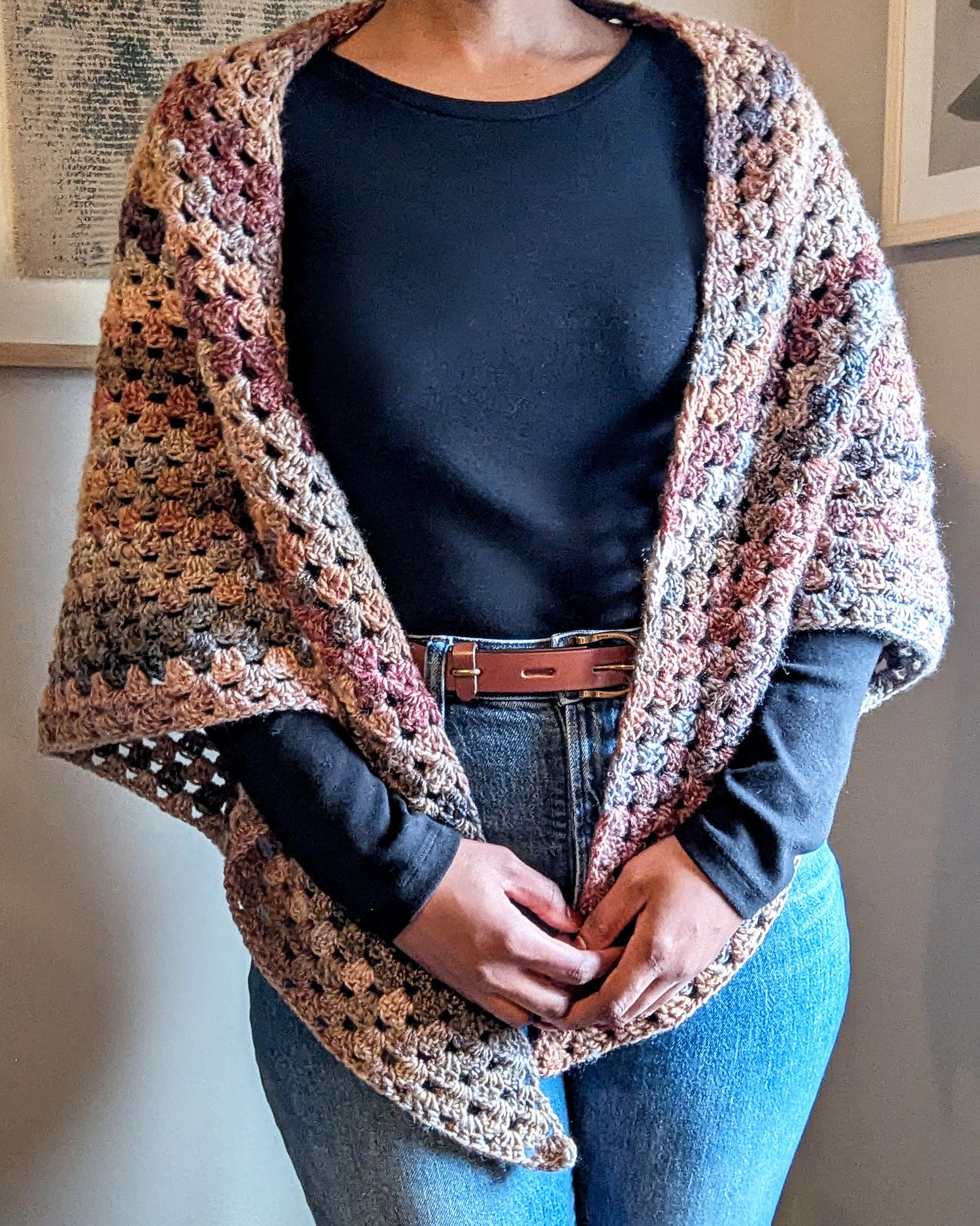 Granny Shawl Full View