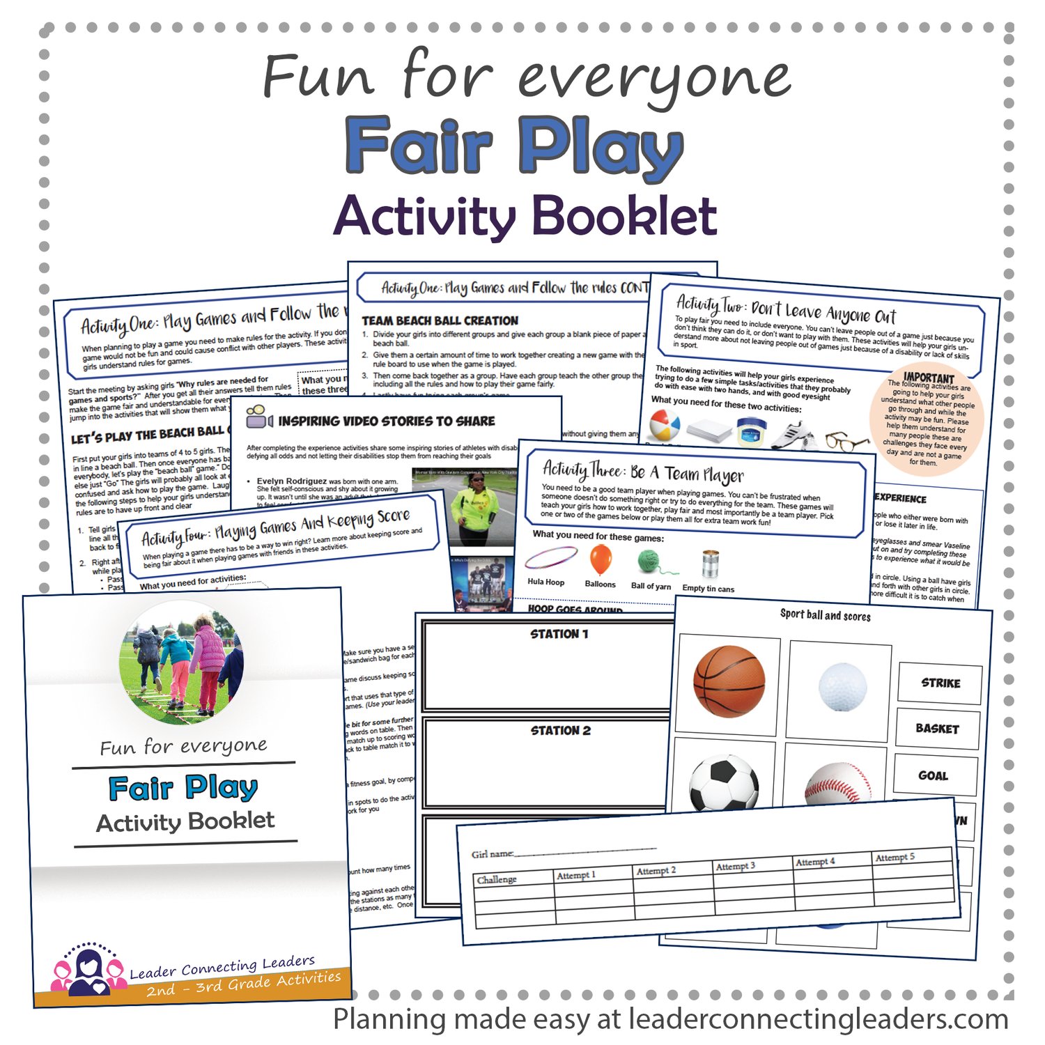 Brownie Girl Scout Fair Play Activity Booklet