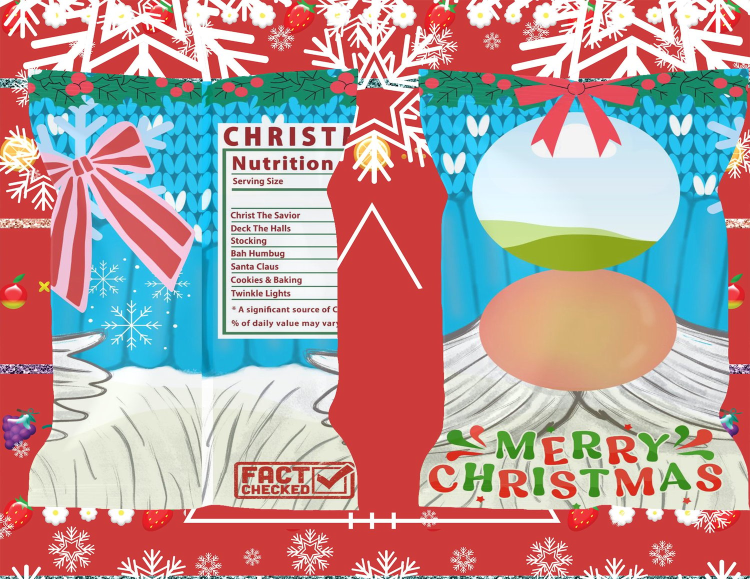 christmas chip bag holiday party favor canva chip bag editable chip bag christmas printable holiday wrappers diy chip bag template party favor printable christmas canva template custom snack bag wrapper kids party design photo chip bag template