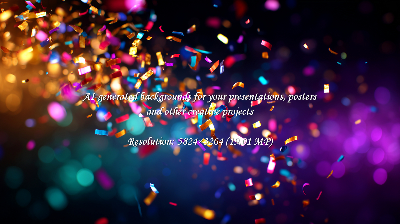 Capture pure elation with this stunning confetti explosion, a dynamic burst of color and light perfect for amplifying any celebration or achievement.