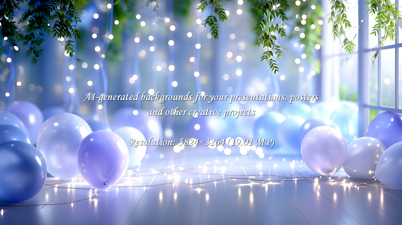 Imagine a magical celebration with soft pastel balloons and twinkling fairy lights creating a dreamy, joyful atmosphere perfect for any festive occasion.