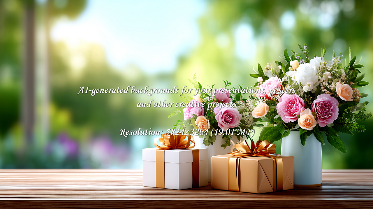 Capture the essence of special moments with exquisite floral bouquets and beautifully wrapped gifts, perfect for conveying love and celebration. A scene of pure joy and elegance.