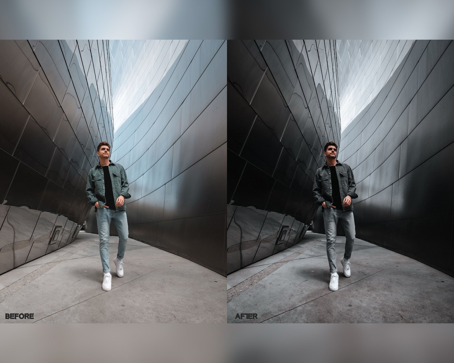 Urban Black presets, Lightroom presets, Black preset, Dark presets, Moody presets, Preset lightroom, Cinematic presets, Film presets