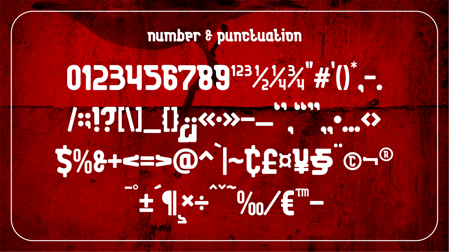 number & punctuation