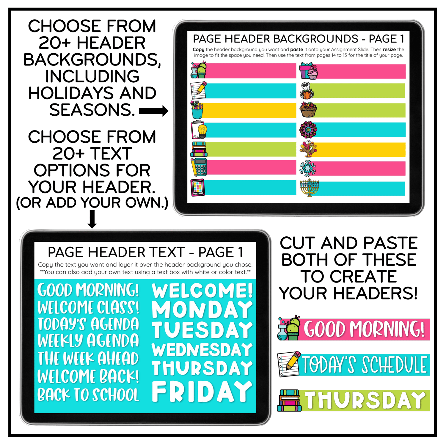 Daily & Weekly Agenda Slides | Editable Digital Resource | Google & PowerPoint