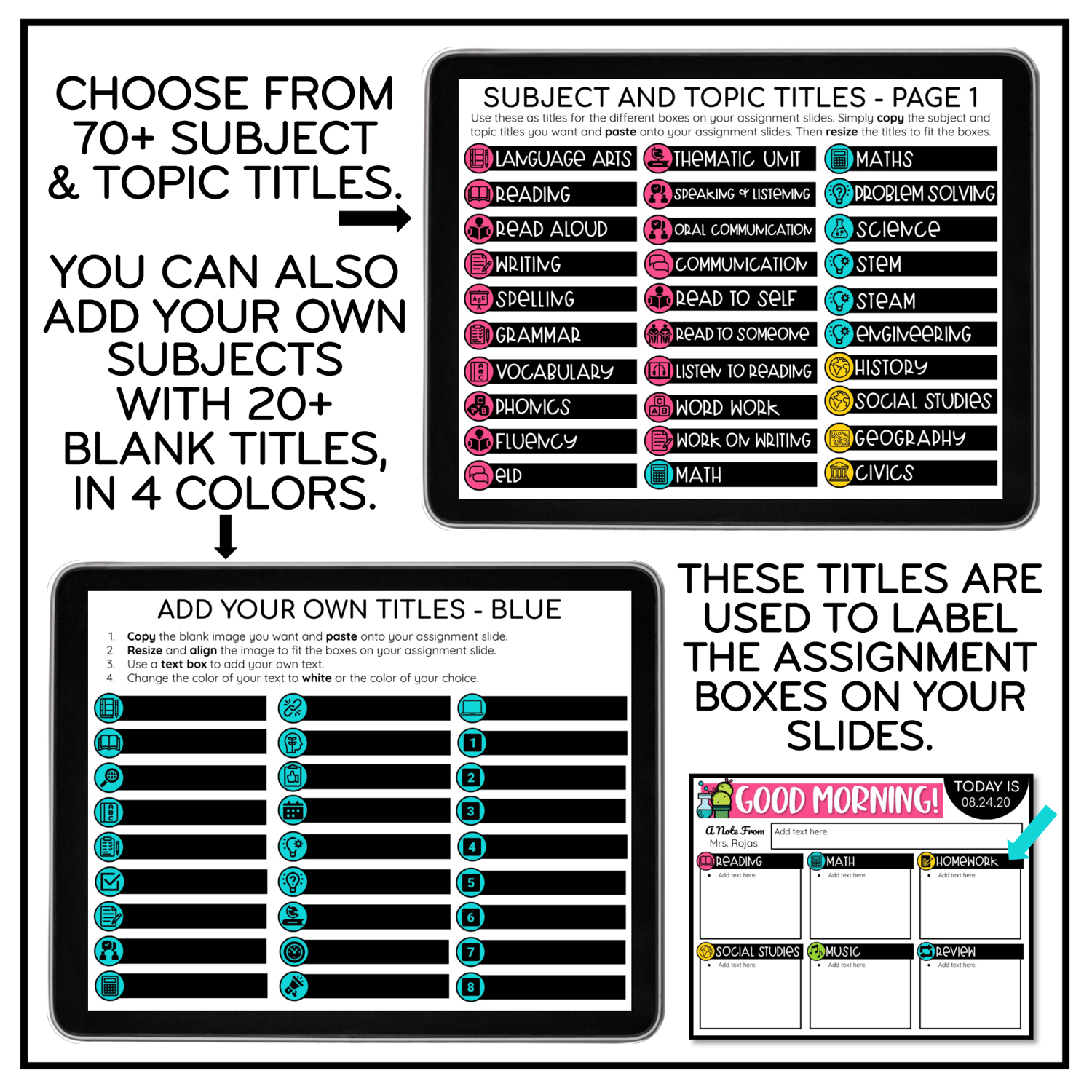Daily & Weekly Agenda Slides | Editable Digital Resource | Google & PowerPoint