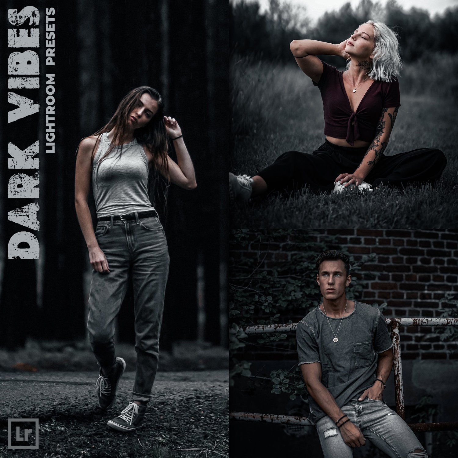 Dark Vibes presets, Lightroom presets, Dark presets, Dark moody presets, Preset lightroom, Moody preset, Black preset, Cinematic presets