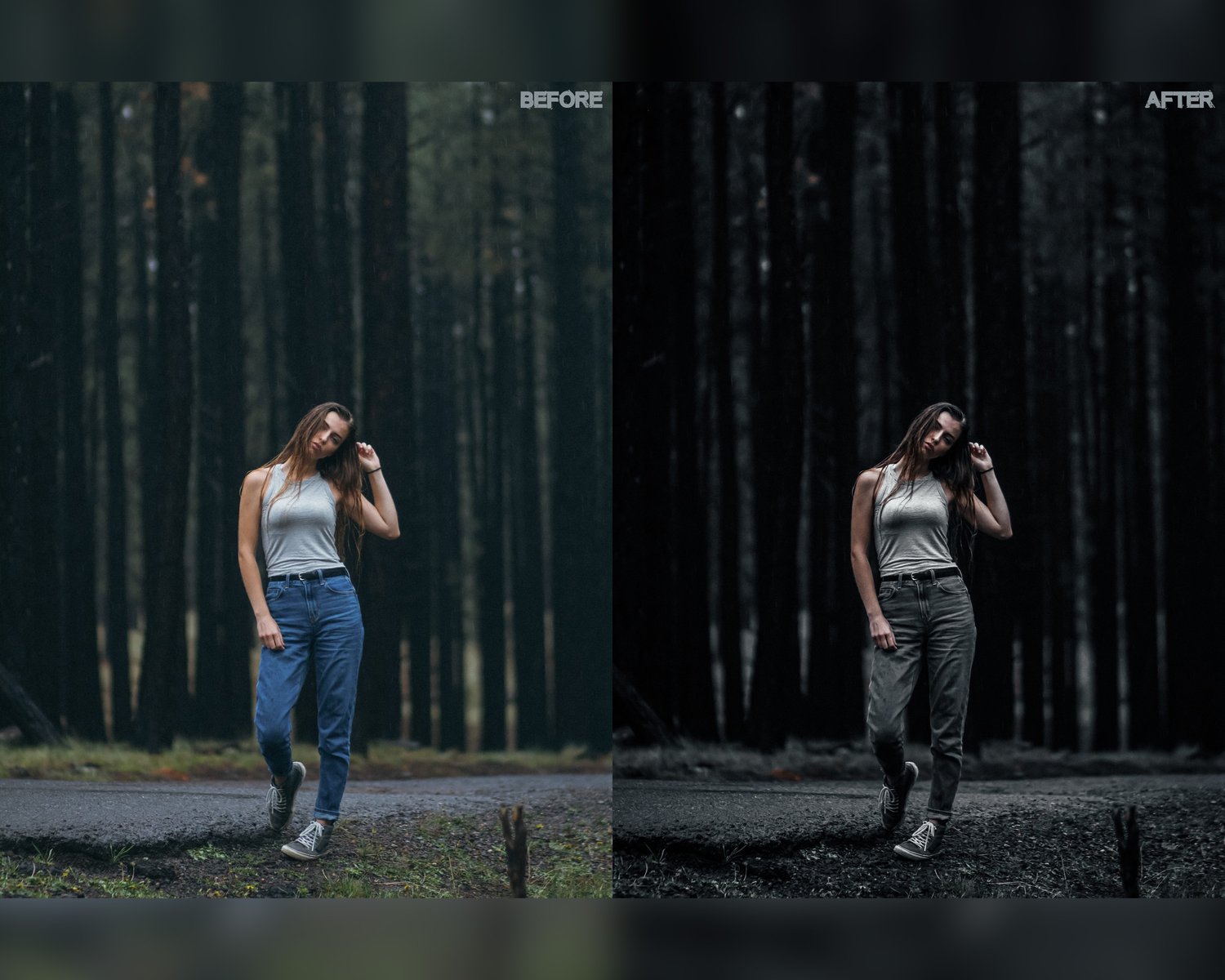 Dark Vibes presets, Lightroom presets, Dark presets, Dark moody presets, Preset lightroom, Moody preset, Black preset, Cinematic presets