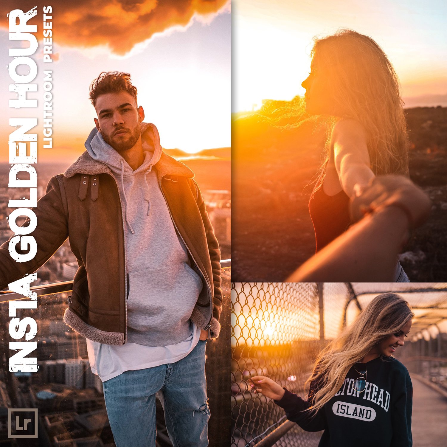 Insta Golden Hour presets, Lightroom presets, Sunset presets, Instagram presets , Preset lightroom, Orange presets, Wedding presets