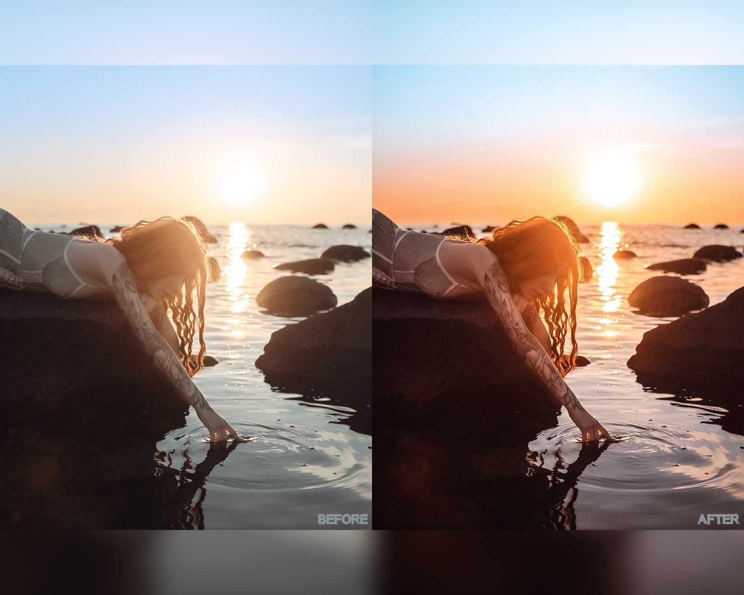 Insta Golden Hour presets, Lightroom presets, Sunset presets, Instagram presets , Preset lightroom, Orange presets, Wedding presets