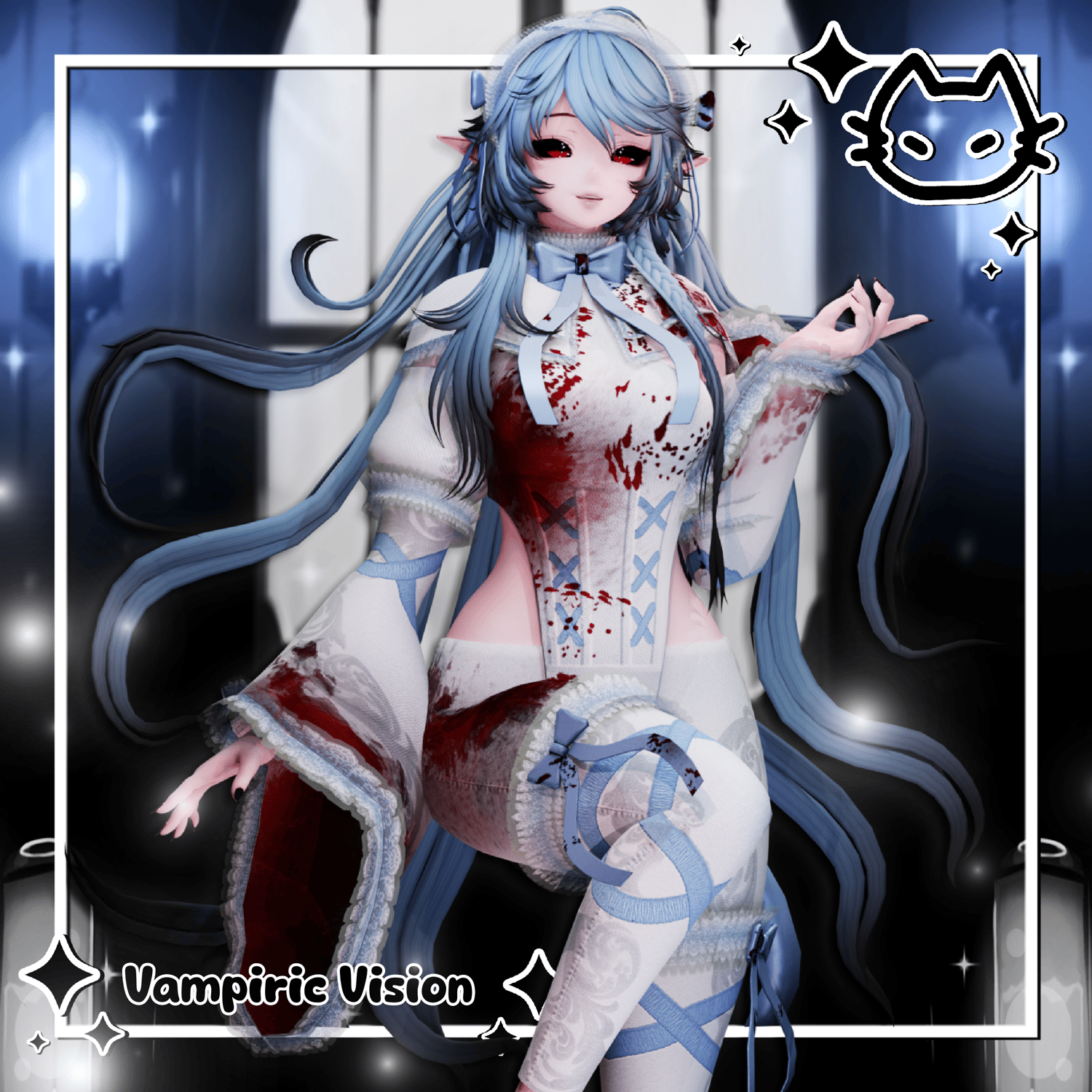 🦇 ݁ ˖ִ ࣪ Vampiric Vision 🦇 ݁ ˖ִ ࣪ Outfit Set 🦇 ݁ ˖ִ ࣪ VRBase Egirl, GM Fem Base 🦇 ݁ ˖ִ ࣪ Halloween Vampire Clothing