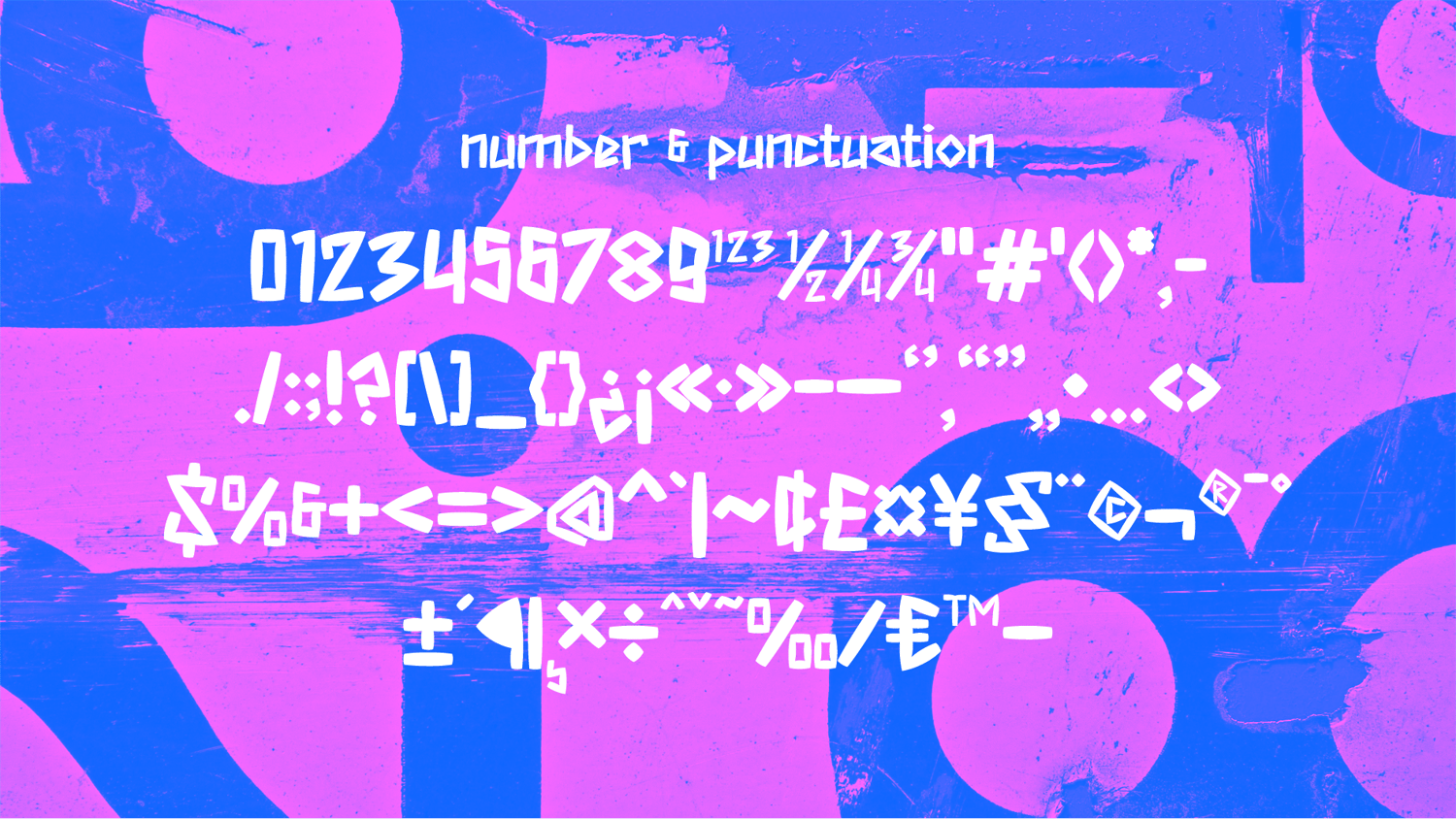 number & punctuation