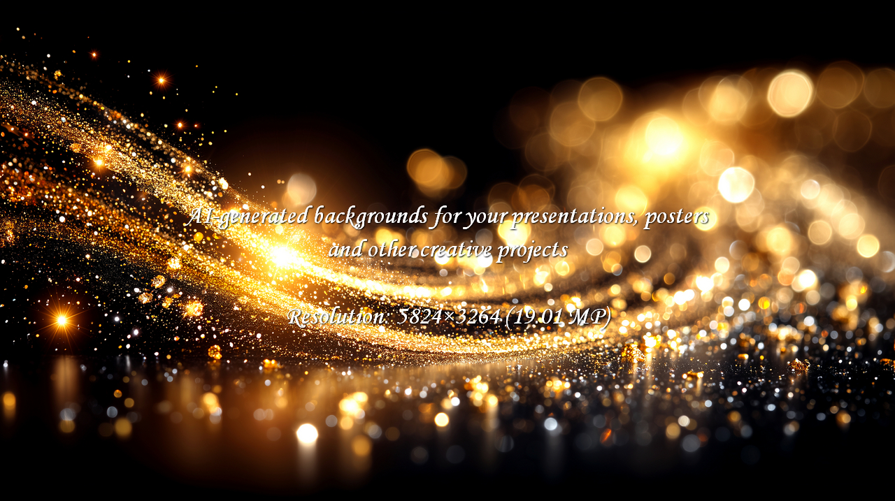 Add a touch of magic with this stunning golden glitter explosion! Perfect for festive celebrations, luxury brands, and designs that demand elegance and sparkle. A vibrant, eye-catching background.