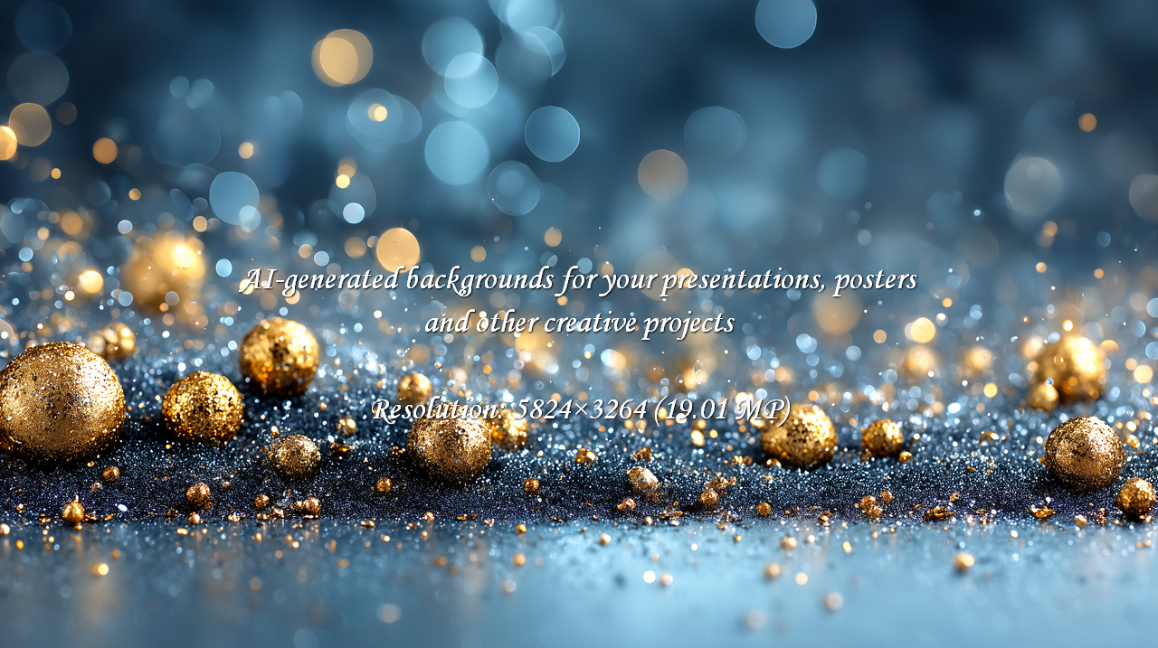 Capture the magic with these elegant golden glitter spheres on a bokeh background. Perfect for creating a festive mood for holiday greetings, upscale party invitations, and glamorous designs.