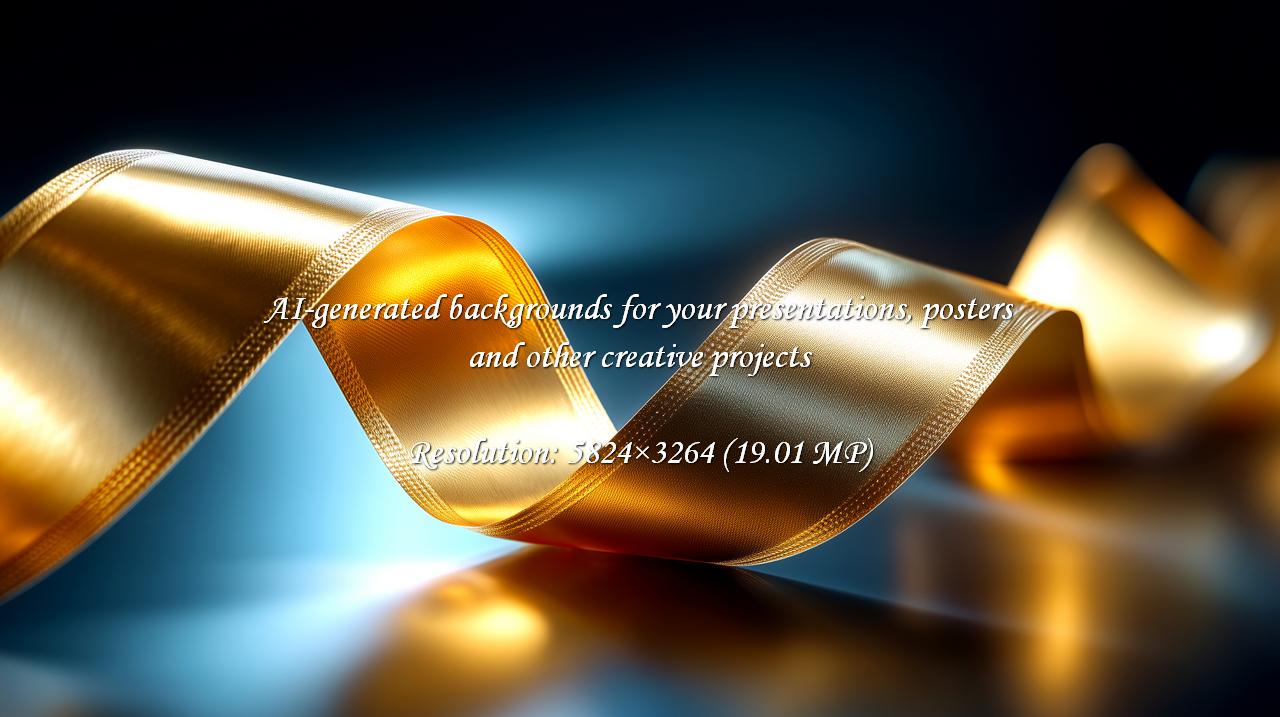 Captivating golden ribbon unfurls with luxurious sheen, evoking prestige and celebration. Ideal for upscale branding, award ceremonies, and special occasions, adding a touch of elegance and premium appeal to any project.