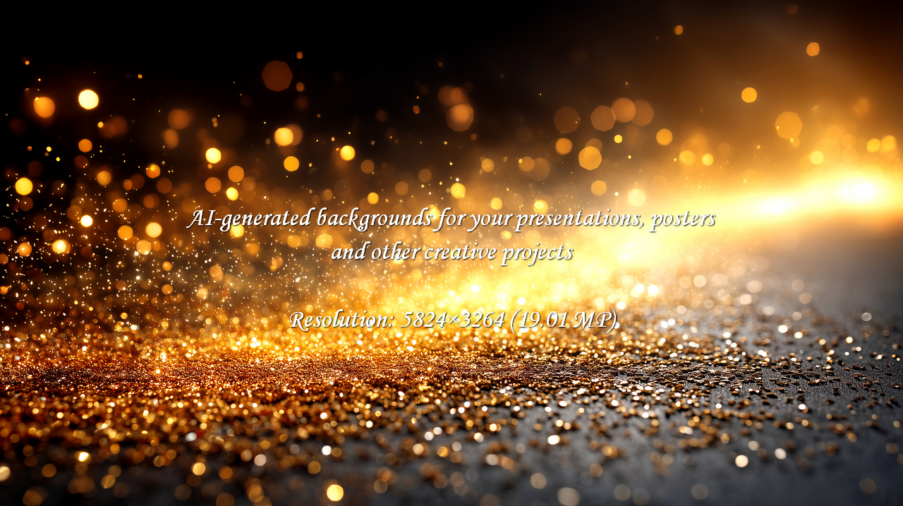 Experience the magic of radiant golden glitter particles dancing with dynamic light flares. Perfect for creating an opulent, festive, or luxurious atmosphere for celebrations, events, and holiday themes.