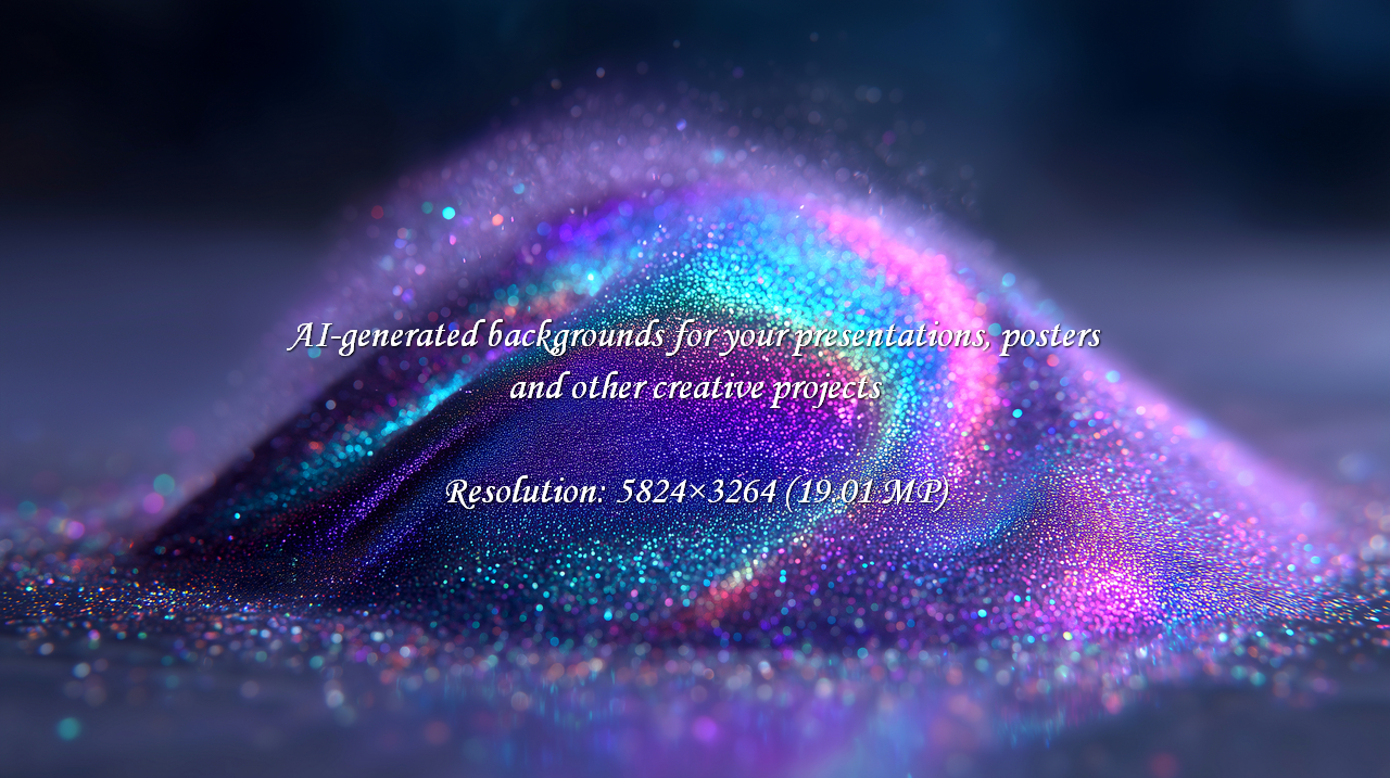 Experience the captivating allure of shimmering glitter particles swirling into an abstract wonderland. This vibrant, magical scene with enchanting bokeh is perfect for festive designs, digital art, or any project needing a touch of sparkle and wonder.