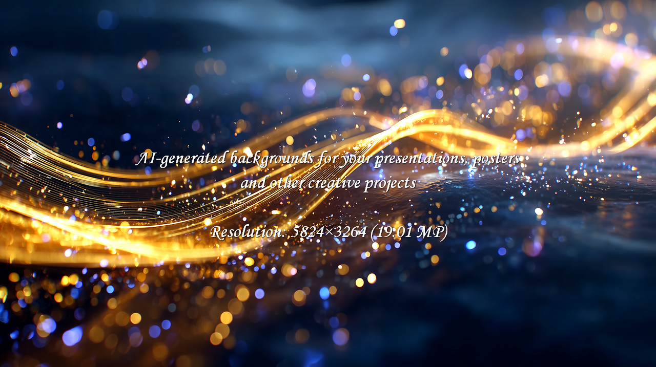 Captivating abstract visuals featuring luminous golden energy streams over a deep, sparkling ocean, perfect for projects needing a touch of magic, innovation, or wonder.